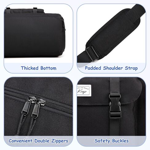 Kids Overnight Duffle Bags,Kasqo Boys Travel Bag Water Resistant Sports Gym Duffel Bag for Teens Girls Sleepover Bag School Weekender Carry On Tote with Shoes Compartment Dry Wet Pocket,Blue Cars in Kuwait
