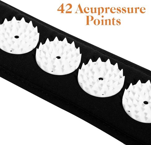 Acupressure Wrap Belt Headband: 1pc Acupressure Headband for Muscle Stress Relaxation, Black Massager for Meditation, Massage Tool for Head Neck Facial Skin Lift, 70x7cm in Kuwait