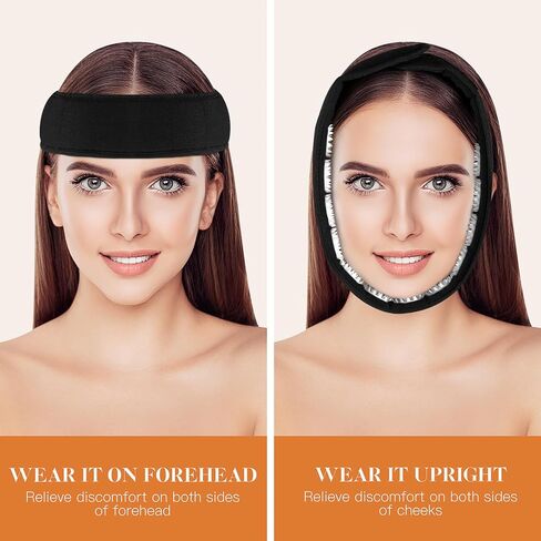 Acupressure Wrap Belt Headband: 1pc Acupressure Headband for Muscle Stress Relaxation, Black Massager for Meditation, Massage Tool for Head Neck Facial Skin Lift, 70x7cm in Kuwait
