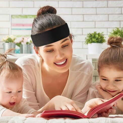 Acupressure Wrap Belt Headband: 1pc Acupressure Headband for Muscle Stress Relaxation, Black Massager for Meditation, Massage Tool for Head Neck Facial Skin Lift, 70x7cm in Kuwait