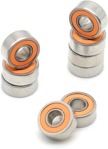 10pcs SMR104RS CB 4x10x4 مم من الفولاذ المقاوم للصدأ هجينة الكرة تحمل ABEC-7 تجلب in Saudi Arabia