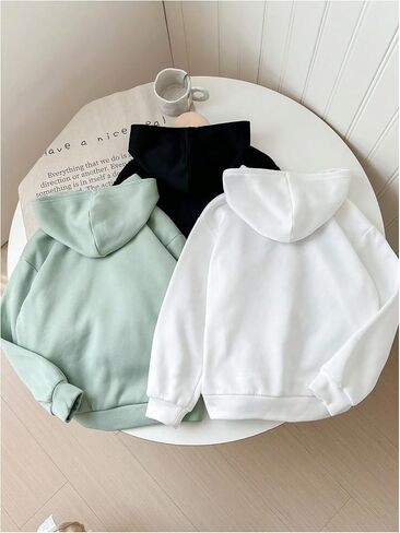 SOLY HUX Girl's Hoodies 3 Piece Set Letter Graphic Long Sleeve Hooded Sweatshirts Fall Clothes in Saudi Arabia