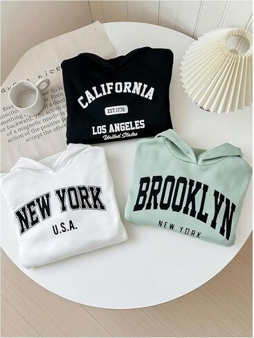 SOLY HUX Girl's Hoodies 3 Piece Set Letter Graphic Long Sleeve Hooded Sweatshirts Fall Clothes in Saudi Arabia