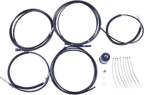 HOLDWELL Fuel Line Replacement Kit NFR0008 FL-GM43C-V Compatible with Chevrolet/GMC Suburban 1998-1999 (Black, 1x Kit) in Saudi Arabia