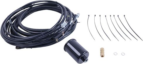 HOLDWELL Fuel Line Replacement Kit NFR0008 FL-GM43C-V Compatible with Chevrolet/GMC Suburban 1998-1999 (Black, 1x Kit) in Saudi Arabia