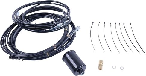 HOLDWELL Fuel Line Replacement Kit NFR0008 FL-GM43C-V Compatible with Chevrolet/GMC Suburban 1998-1999 (Black, 1x Kit) in Saudi Arabia