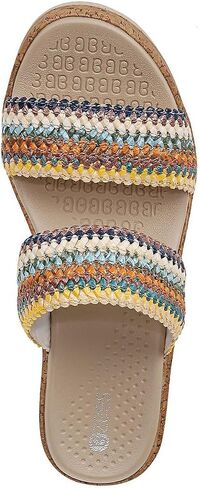 BZees Women's Resort Machine Washable Comfort Wedge Sandal Slide in Saudi Arabia