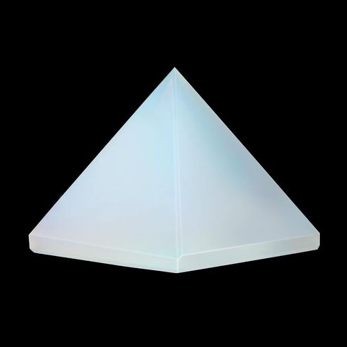 Natural Labradorite Healing Crystal Pyramid Sculpture Sacred Geometry Energy Generator for Meditation Spiritual Growth Chakra Balancing Feng Shui Home Office Decor Handcrafted Quartz Manifestation in Kuwait