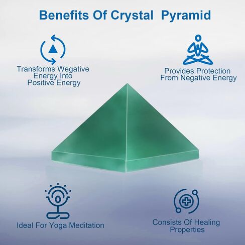 Natural Labradorite Healing Crystal Pyramid Sculpture Sacred Geometry Energy Generator for Meditation Spiritual Growth Chakra Balancing Feng Shui Home Office Decor Handcrafted Quartz Manifestation in Kuwait