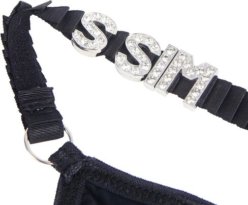 Comondear Micro Thongs للنساء مثير G-String Bikini Lingerie مع أحجار الراين للملابس الداخلية Thong in Saudi Arabia