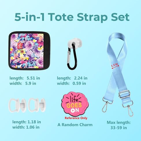Strap Wrap Clips Charm Buttons Accessories for Bogg Bag Variety-Colors-Matching in Saudi Arabia
