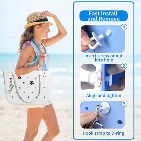 Strap Wrap Clips Charm Buttons Accessories for Bogg Bag Variety-Colors-Matching in Saudi Arabia