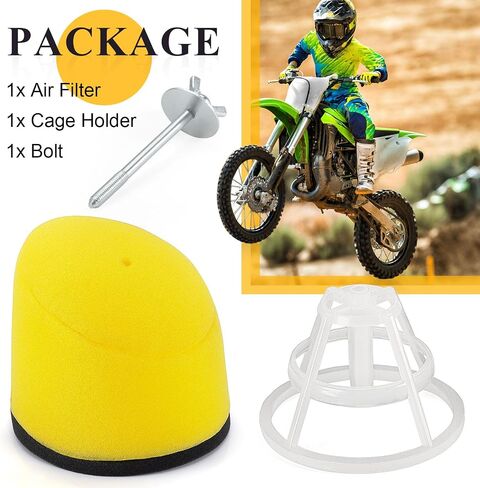 Air Filter & Cage Holder + Bolt for Kawasaki KX80 KX85 KX100 KX112 1991-2024 13091-1696 in Saudi Arabia