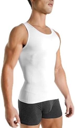 RONDERBUM SECELICAL COMPRASTION TANK TOP - 5 ألوان - المشكل للرجال ، الخصر ، يحسن تعريف العضلات والموقف in Kuwait
