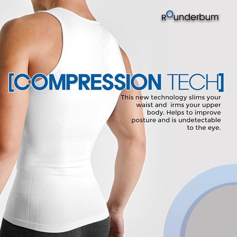 RONDERBUM SECELICAL COMPRASTION TANK TOP - 5 ألوان - المشكل للرجال ، الخصر ، يحسن تعريف العضلات والموقف in Kuwait