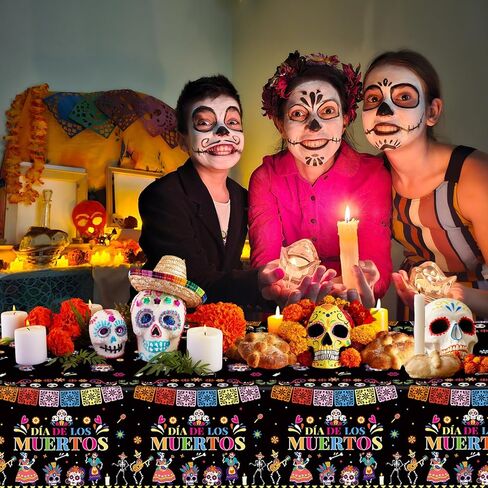 عبوتان من مفارش المائدة السعيدة في الرابع من يوليو - مفرش طاولة في الرابع من يوليو، غطاء طاولة مستطيل من البلاستيك للاستعمال مرة واحدة من أجل ديكور الطاولة في يوم الاستقلال الوطني، هدايا الحفلات، 108 × 54 بوصة in Kuwait