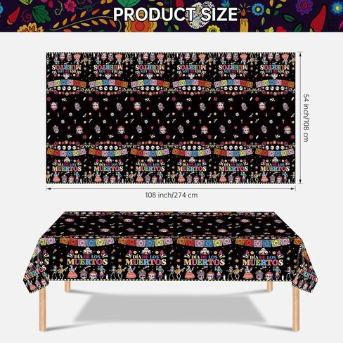 عبوتان من مفارش المائدة السعيدة في الرابع من يوليو - مفرش طاولة في الرابع من يوليو، غطاء طاولة مستطيل من البلاستيك للاستعمال مرة واحدة من أجل ديكور الطاولة في يوم الاستقلال الوطني، هدايا الحفلات، 108 × 54 بوصة in Kuwait