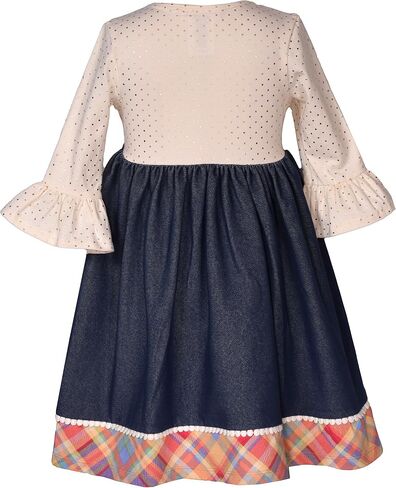 Bonnie Jean Girls 3M-6X Pumpkin Thanksgiving Harvest Dress in Saudi Arabia