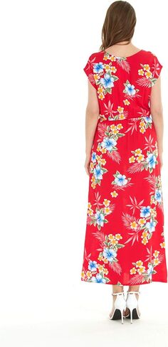 Matchable Family Hawaiian Luau Men Women Girl Boy Clothes in Hibiscus Red in Saudi Arabia
