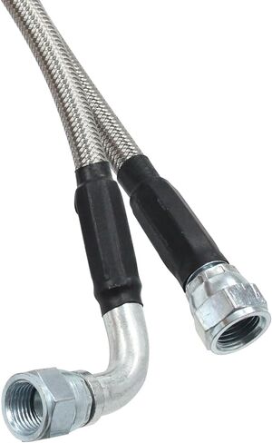 6AN 70" Stainless Steel Braided Transmission Cooler Hose Kit | Fit for GM Chevy 1996-2021 4L80E, Ford C4/C6/AOD & Turbo 350/400/200-200R4/700R4 4L60/4L60E/4L65E in Kuwait