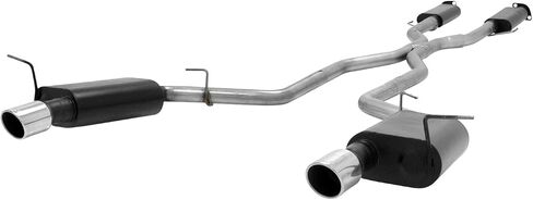 Flowmaster 817651 Force II Cat-Back Exhaust Kit 2.5 Inch 409 Stainless Steel 4 Inch 304 Polished Stainless Steel Tips Compatible with 2011-2024 Dodge Durango R/T 5.7L 2 & 4WD in Saudi Arabia