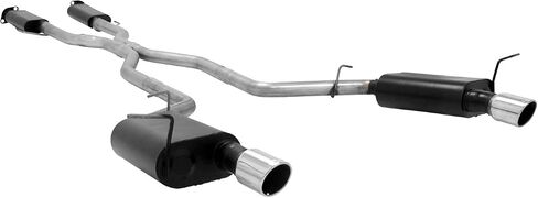 Flowmaster 817651 Force II Cat-Back Exhaust Kit 2.5 Inch 409 Stainless Steel 4 Inch 304 Polished Stainless Steel Tips Compatible with 2011-2024 Dodge Durango R/T 5.7L 2 & 4WD in Saudi Arabia