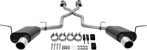 Flowmaster 817651 Force II Cat-Back Exhaust Kit 2.5 Inch 409 Stainless Steel 4 Inch 304 Polished Stainless Steel Tips Compatible with 2011-2024 Dodge Durango R/T 5.7L 2 & 4WD in Saudi Arabia