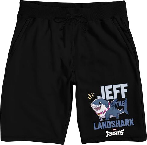 Marvel Rivals Jeff The Landshark Adult Black Sleep Pajama Shorts in Saudi Arabia