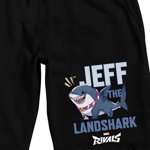 Marvel Rivals Jeff The Landshark Adult Black Sleep Pajama Shorts in Saudi Arabia