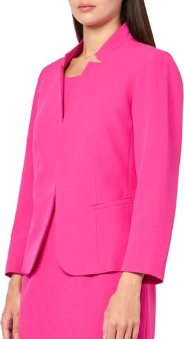 Women's Notched Collar Cardigan-Style Blazer & Dress, 2pc Set in Saudi Arabia