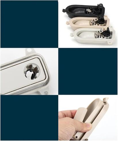 Car Glove Box Handle Cover Lid Toolbox Glove Boxes Cover Switch Fit for W205 W253 2015-2021-M53K(Beige) in Saudi Arabia