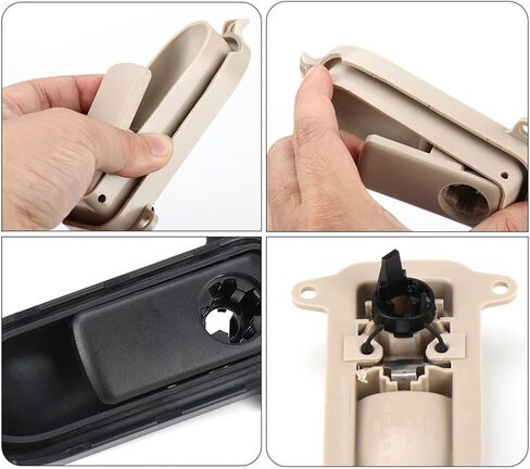 Car Glove Box Handle Cover Lid Lock Toolbox Glove Boxes Cover Switch 2056800098For Fit for C GLC Class W205 W253(Black) in Saudi Arabia