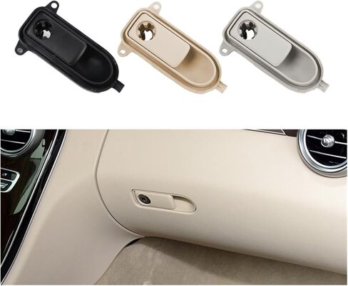 Car Glove Box Handle Cover Lid Lock Toolbox Glove Boxes Cover Switch 2056800098For Fit for C GLC Class W205 W253(Black) in Saudi Arabia