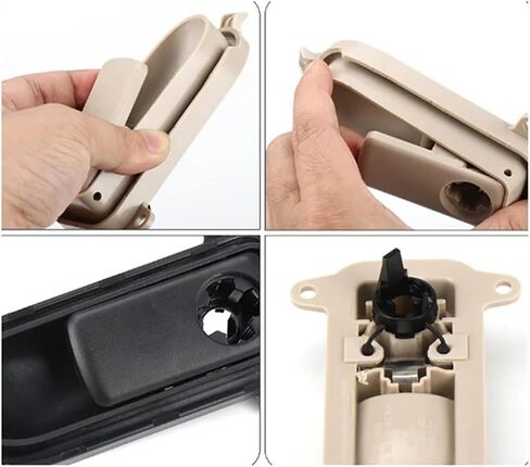 Car Glove Box Handle Cover Lid Toolbox Glove Boxes Cover Fit for Vito V Class W447 W448 2016-2022 Parts Black(Black) in Saudi Arabia