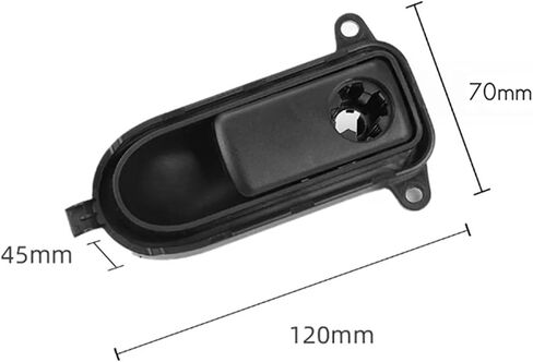 Car Glove Box Handle Cover Lid Toolbox Glove Boxes Cover Fit for Vito V Class W447 W448 2016-2022 Parts Black(Black) in Saudi Arabia