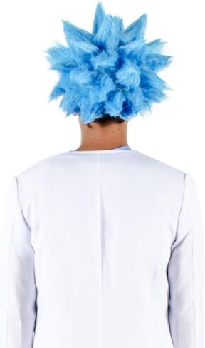 Costume Agent Adult Deluxe Ricky Sanchez Blue Wig and Eyebrow Cosplay Accessory in Saudi Arabia