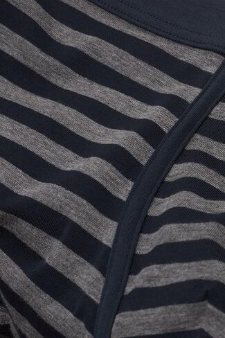 Man's Blue Grey Stripe Print Superior Cotton Boxers in Saudi Arabia
