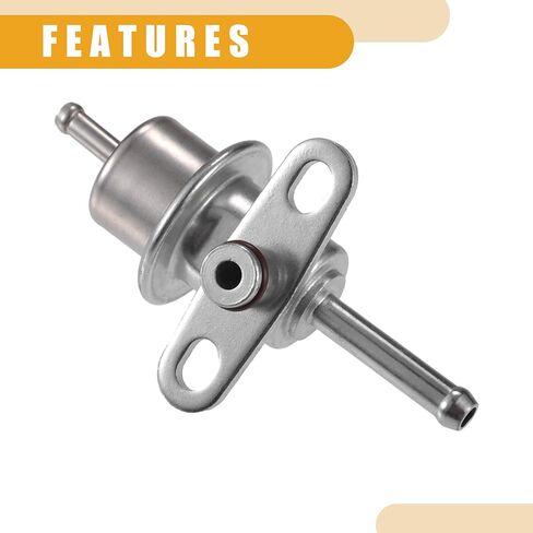 Fuel Injection Pressure Regulator No.15610-67D00 - Car Fuel Pressure Regulator - for Suzuki Esteem 1999-2002 Metal Silver Tone - 1 Pc in Saudi Arabia