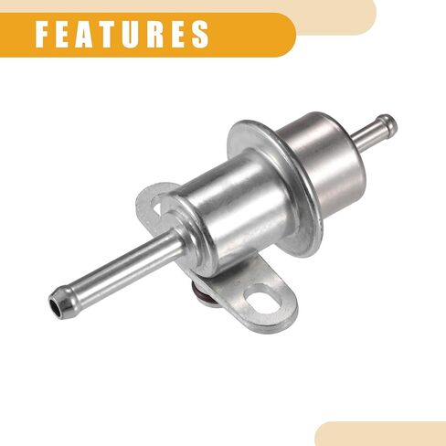 Fuel Injection Pressure Regulator No.15610-67D00 - Car Fuel Pressure Regulator - for Suzuki Esteem 1999-2002 Metal Silver Tone - 1 Pc in Saudi Arabia