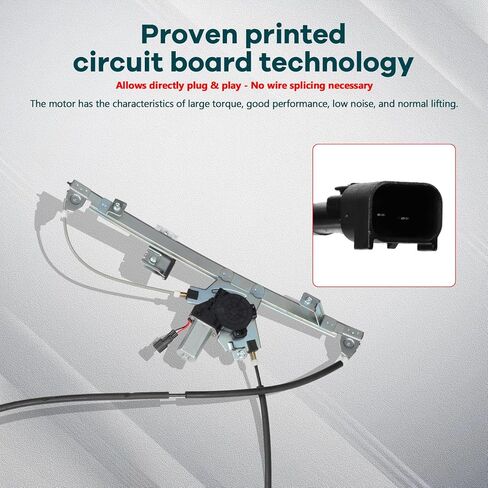 FINDAUTO Power Window Regulator Front Left Driver Side fit for 1996-2007 for Ford Taurus,1996-2005 for Mercury Sable 741-756 Window Regulator and Motor Assembly with Motor in Kuwait