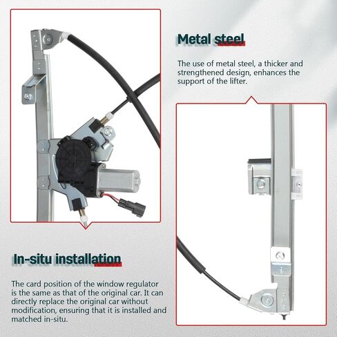 FINDAUTO Power Window Regulator Front Left Driver Side fit for 1996-2007 for Ford Taurus,1996-2005 for Mercury Sable 741-756 Window Regulator and Motor Assembly with Motor in Kuwait