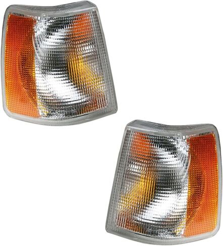 Driver & Passenger Side Corner Light Set Compatible with 1990-1992 Volvo 740 1991-1995 940 1992-1994 960 VO2520105 VO2521105 in Saudi Arabia