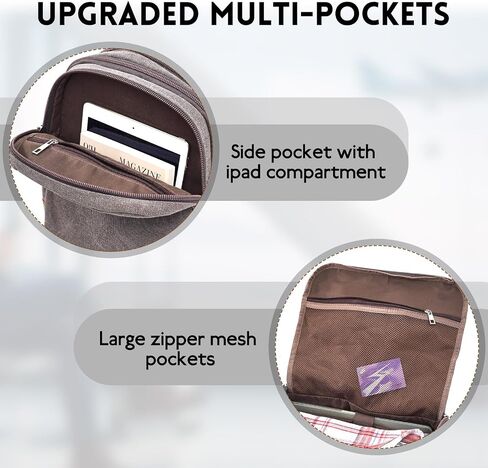 Canvas Duffle Bag for Travel ، 50L قابلة للتوسيع على أكياس القراصنة القشرية ذات الليل مع مقصورات الكمبيوتر المحمول في نهاية الأسبوع حقيبة صالة رياضية للرجال (أسود) in Kuwait