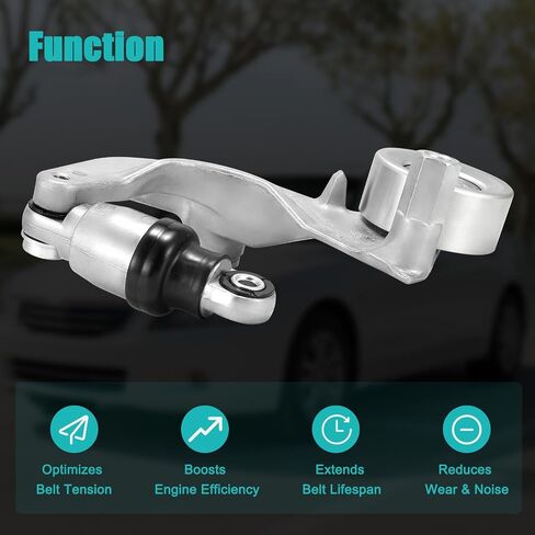 31170RWK005 Belt Tensioner Assembly with Pulley (1.8L L4) For Honda Civic 2007 2008 2009 2010 2011 Replace# 31170RWK015 31170RWK025 31170RWK035 31170RZPG01 39077 419-380 534031610 89600 in Saudi Arabia