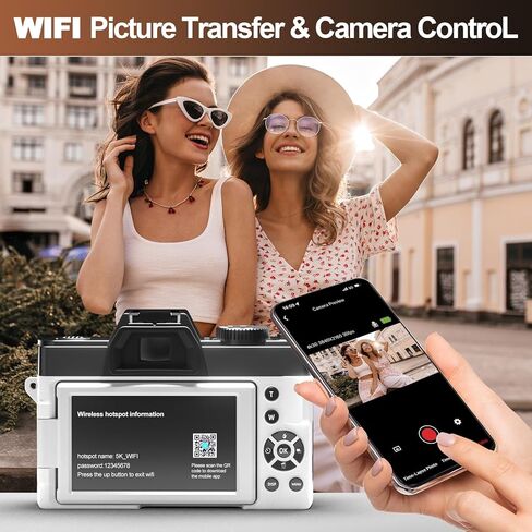 كاميرات رقمية للتصوير الفوتوغرافي بدقة 13 ميجابكسل للتصوير أثناء السفر ومدونات الفيديو على اليوتيوب مع تكبير رقمي، تتضمن بطاقة SD سعة 32 جيجابايت وعدسة ماكرو واسعة الزاوية-S100-WM-PK-vine3 in Kuwait