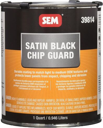 SEM 39814 SATIN Black Chipguard - 1 Quart in Saudi Arabia