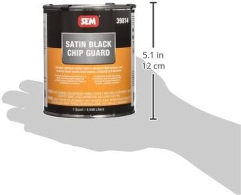 SEM 39814 SATIN Black Chipguard - 1 Quart in Saudi Arabia