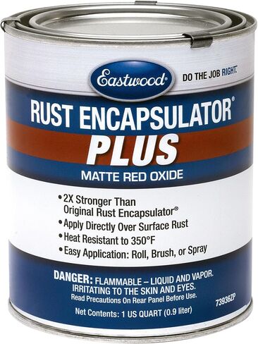 Eastwood Matte Red Red alsapsulator plus | طويلة الأمد دائمة الانتهاء 1 معطف الحد الأقصى للحماية الصدأ | مقاومة الحرارة تصل إلى 350 درجة فهرنهايت | كوارت 1 حزمة in Saudi Arabia