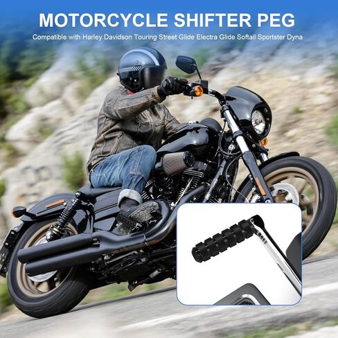 3.8 "امتداد Syfter Syncycle Syfter Extension ، أوتاد أخمص القدمين في الكعب الخلفي ، تناسب هارلي ديفيدسون جولة شارع Glide Road Road King Softail Sportster Trike Dyna (Black) in Kuwait