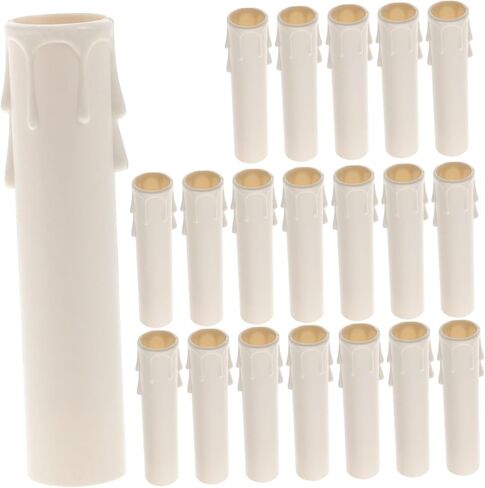 Uonlytech 20pcs Chandelier Tube Covers Candle Cartridge Covers Socket for Chandelier Lamp Parts in Saudi Arabia